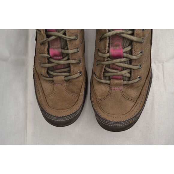 Merrell Women's 7.5 Brown Nubuck Leather Stone Lace Up Outdoor Shoes - Picture 2 of 10